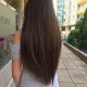 Chocolate Brown Straight Hair 25-27 IN (65-70 CM) 180-190 G